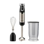 Sensio Home 1000W Super Powerful Hand Blender 3-in-1 Stainless Steel Stick Immersion Blender with Attachment, 700ml Mixing Beaker, Stainless Steel Whisk, Variable Speeds for Baby Food,Vegetables,Soup
