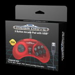 Retro-Bit SEGA MegaDrive USB Ohjain Crimson Red