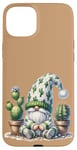 Coque pour iPhone 15 Plus Grumpy Cactus Dad Gnome With Succulent Pots For Cactus Lover