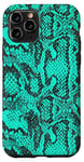 iPhone 11 Pro Turquoise Pattern Snake Case