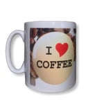 I Love Coffee Mug. Funny Mugs For Birthdays, Christmas. Coffee Cup Gift Ideas