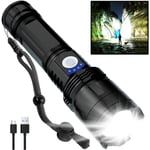 Ineasicer - Sponsored Ad - Rechargeable Led Flashlight, 10000 Lumens Super Bright Flashlights High Lumens tactical Flashlights with 26.