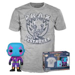 Funko Pop!&Tee: Guardians Of the Galaxy - Drax - Large - (L) - Hot Christmas - T-Shirt - Clothes With Collectable Vinyl Figure - Gift Idea - Toys and Short Sleeve Top for Adults Unisex Men and Women