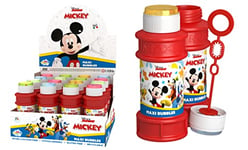 DULCOP - Pack de 16 Bulles Mickey Club House - Bulles de Savon - 175 Ml - 047008BPA - Rouge - Plastique - Licence Officiel - Jouet Enfant - Jeu de Plein air - À Partir de 3 ans