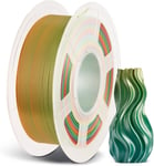 Filament PLA Soie pour Impression 3D,Filament PLA 1,75 mm pour Imprimante 3D FDM et Stylo 3D,Silk PLA 1kg,Arc-en-ciel