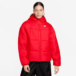 Nike W Nsw Esstl Thrmr Clsc Puffer Talvitakit RED/WHITE