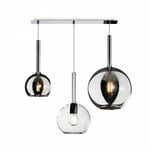 Top-light - Lustre moderne top light future 1155cr s3 rmix tc e27 led suspension en verre pyrex soufflé