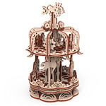 Gigamic- Animals Carrousel Petit modèle-Maquette 3D Mobile en Bois, PWCAS, /