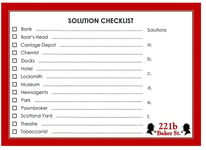 221B BAKER STREET SOLUTION NOTES XP - PACK OF 40 (20 DOUBLE SIDED SHEETS) - RED