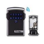 MASTER LOCK Smart Connected Key Safe Wall Mounted, Bluetooth or Combination, Medium 83 x 127 x 59 mm, Outdoor, for professionals, Black and Grey