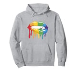 Love in Colors LGBT Pride Love Rainbow Flag Lips Pullover Hoodie