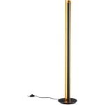 Texel Lampadaire led Colonne Noire Intérieur Doré avec Variateur Snap h. 135