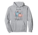 He or She What Will Our Little Pumpkin Be Halloween Gender Pullover Hoodie