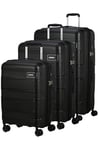 American Tourister Skymax - Luggage Set (3 Pieces) - Black (Bass Black)