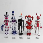 5 kpl/setti Anime Figuuri Söpö Five Night At Freddy Fnaf Girls Bonnie Bear Foxy PVC malli Toimintafiguuri Freddy Lelut Lasten Lahjat