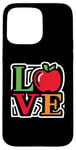 Coque pour iPhone 15 Pro Max Apple Love - Amateur de fruits de pomme coloré vintage