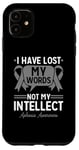 Coque pour iPhone 11 Prise de conscience de l'aphasie J'ai perdu mes mots, pas mon intellect