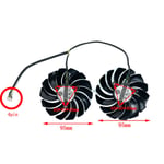 Ventilateur de refroidissement pour carte graphique MSI GTX 1080 1070 1060 Ti RX570 1060 1070 1080,12V cc 95MM - Type 1Lot