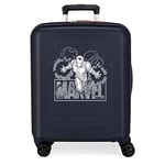 Valise Cabine Marvel Heroes Iron Man Bleu 40x55x20 cms ABS Rigide Serrure TSA intégrée 38.4L 2.82 kgs 4 roues doubles bagage à main