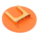 (Orange)Hair Dryer Holder Stand Wall Mounted Adhesive Foldable Blow Dryer SLS