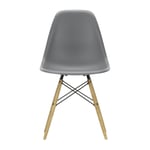 Vitra Eames Plastic Side Chair RE DSW stol 56 granite grey-ash