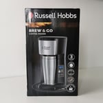 Russell Hobbs Brew & Go Coffee Maker (22630) 24 Hour Timer inc Steel Travel Mug