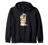 Ghostbusters Stay Puft Marshmallow Men S'mores Stack Zip Hoodie