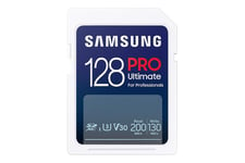 Samsung PRO Ultimate MB-SY128SB - flash-minneskort - 128 GB - SDXC UHS-I