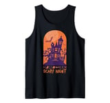 Halloween Scary Night Haunted House Spooky Vibes Tank Top