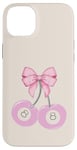 Coque pour iPhone 14 Plus Coquette 8 boules rose cerise