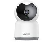 ANNKE Caméra Surveillance WiFi Intérieure, 360° Caméra sans Fil 3MP pour Bébé/Animal/Maison, AI Détection de Mouvement Humain,Vision Nocturne,Audio