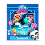 BANDAI Littlest Pet Shop Petfluencer Shell-Fie Fun | Le lot Petfluencer Contient 2 Mini Jouets LPS pour Animaux de Compagnie, 4 Accessoires, 1 Toile de Fond, 1 Carte à Collectionner et 1 Code virtuel