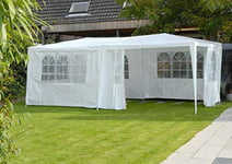 Lifetime Garden Réception 3 x 6 m, 18 m² -6 parrois latérales: 6 avec fenêtre-à Utiliser comme pavillon - Pergola, Tente de Jardin, Chapiteau ou Tonnelle - Blanc