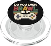 Joueur de jeu vidéo rétro vintage Do You Even Brawl Bro PopSockets PopGrip pour MagSafe