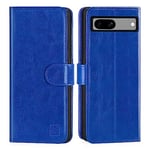 32nd Book Wallet PU Leather Case Cover for Google Pixel 7A, Flip Case With RFID Blocking Card Slots, Magnetic Closure and Built In Stand - Deep Blue