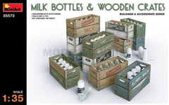 Mini Art 35573 1/35 Bouteilles De Lait Et Caisses En Bois