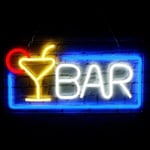 Bar Neon-skylt, Fest Neonkonst Sovrumsdekoration, Ljus KTV Butik Hemarbetsbord Dekoration, Neon Nattlampa