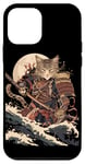 iPhone 12 mini Cat Samurai Ninja Cat Samurai Art Vintage Ukiyo-e Case