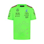 T-Shirt De Set Up De L'équipe Mercedes Amg Petronas Officiel Formule 1 Homme Vert