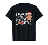 I Teach The Smartest Cookies Christmas Gingerbread Kids Boys T-Shirt