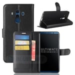 Huawei Mate 10 Pro      Pu Wallet Case    [Black]