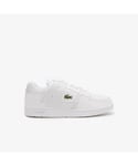 Lacoste Mens Court Cage Shoes in White Leather - Size UK 6