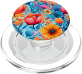 Bouquet de fleurs motif floral avec fleurs sauvages mignonnes PopSockets PopGrip pour MagSafe