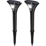 Lampe Solaire Extérieure, 2 Pack Éclairage Solaire Jardin Avec Détecteur De Mouvement Ip65 Étanche 2 Modes Luminaire Solaire Pour Jardin, Cour,