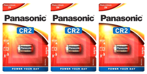 3x Panasonic CR2 Litihium Power 3V Camera Batteries 3 Batteries Pack