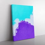 Live For The Lost In Abstract Modern Canvas Wall Art Print Ready to Hang, Framed Picture for Living Room Bedroom Home Office Décor, 50x35 cm (20x14 Inch)