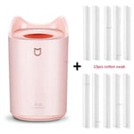 Humidificateur d'air domestique USB à double buse,diffuseur d'arômes à brume fraîche avec comparateur de couleur,lumière LED,brumisateur à ultrasons,3000ml - Type Pink and 10 filters