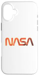 Coque pour iPhone 16 Plus Logo rétro de la NASA Mars Worm Patch Space Exploration Graphic