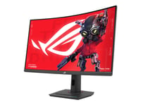 Asus Rog Strix Xg32wcms - Led-Skjerm - Gaming - Kurvet - 32" (31.5" Synlig) - 2560 X 1440 Qhd @ 280 Hz - Rapid Va - 400 Cd/M² - 4000:1 - Displayhdr 400 - 1 Ms - Hdmi, Displayport, Usb-C - Svart