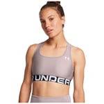 Under Armour Sports Bra Ladies Compression Support Mid Vest Crop Top HeatGear